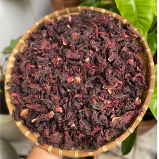 100gr trà hoa dâm bụt (hibiscus, atiso đỏ) màu đỏ đẹp vị chua đậm đà