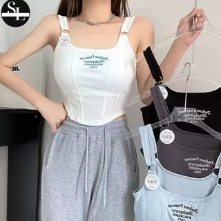 Áo Bra Nữ 2 Dây Dáng Lửng Vạt Yếm Có Đệm Ngực Trend Mới 1991