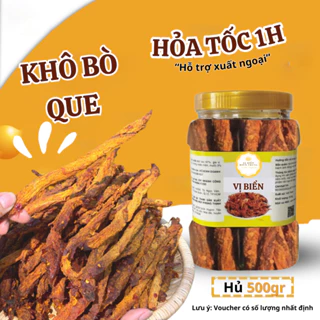 Khô Bò Que Tẩm Gia Vị Vị Biển Hàng Loại 1 Ăn Liền 200gr Thơm Ngon