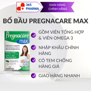 Pregnacare Max Omega 3 Nhập Khẩu CHÍNH HÃNG - Vitamin Tổng Hợp Cho Bà Bầu 84 Viên