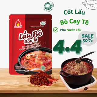 Nước Cốt Lẩu Bò Cay Tê - Az Chef - Gói 180g - Tiện Lợi Dễ Nấu, Thơm Ngon Đúng Điệu, Cay Tê Cực ĐãGiới thiệu sản phẩm