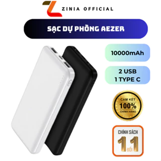 Pin sạc dự phòng PUCEN 10.000mAh PD 22.5W Chính Hãng AEZER Sạc nhanh cho mọi dòng máy điện thoại các hãng