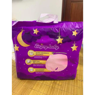 100 Miếng Băng Vệ Sinh Dạng Quần Enjjoy Lady Có Túi Riêng Size 30-75kg