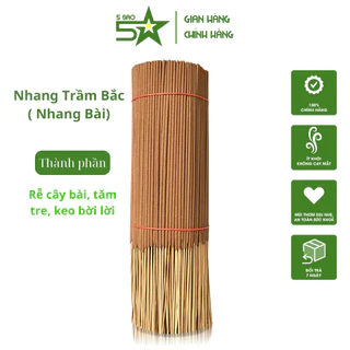 Nhang Trầm Bắc 5SAO Hương Bài, mùi thơm đặc trưng hương tết cổ truyền xưa, làm từ Rễ Cây Bài kích thước 22- 30 - 40cm