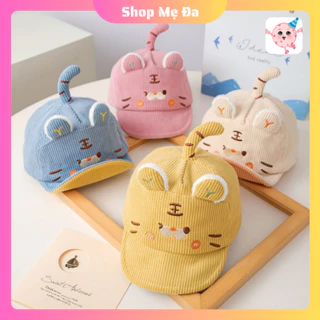 Mũ Lưỡi Trai Nhung Tăm Họa Tiết Hổ Con cho bé Trai và bé Gái từ 6-26 tháng tuổi xinh xắn | Shop Mẹ Đa - A232