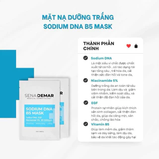 Mặt nạ B5 Senademar Sodium DNA B5 mask hạn 2027 - 1 miếng lẻ