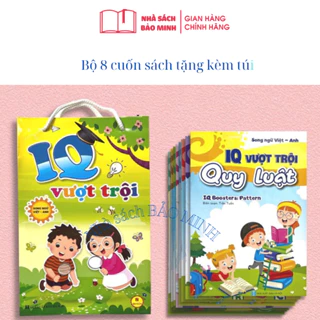 Sách - Bộ 8 Cuốn IQ Vượt Trội - IQ booster Cho Bé 3 - 6 tuổi (tặng kèm túi)