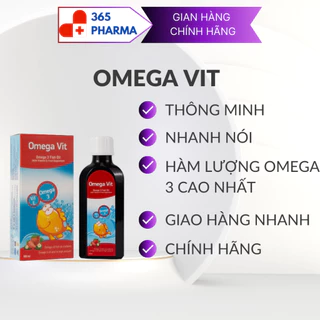 Siro Omega Vit Bổ Sung Omega 3 giúp bé thông minh, nhanh nói CHÍNH HÃNG 100ml