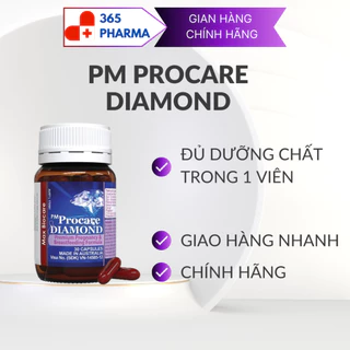 CHÍNH HÃNG Bổ bầu PM Procare Diamond Bổ sung vitamin cho phụ nữ trước, trong khi mang thai