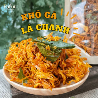 500G Khô gà lá chanh, gà khô, khô gà sợi, đồ ăn vặt chuẩn loại 1 Fafut