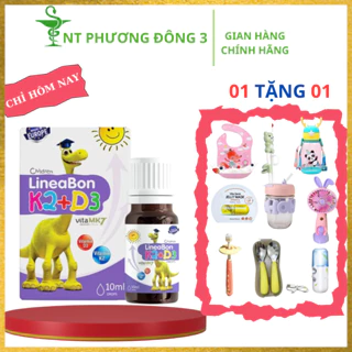 Lineabon K2D3 bổ sung vitamin giúp tăng cường hấp thu canxi tối đa cho trẻ cao lớn khỏe mạnh (10ml)