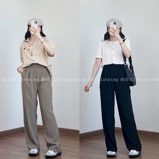 Quần tây cúc lệch trẻ trung, thanh lịch BOÚ Clothing (ảnh thật)