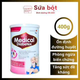 Sữa tiểu đường Medical Diabetex 400g - VIETNAM24H - Sữa non dành cho người tiểu đường