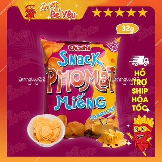 Bim bim Oishi snack pho mát miếng 32g phomat