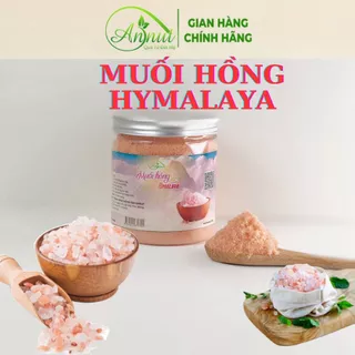 Muối hồng / muối hồng Himalaya hạt mịn nấu ăn, nấu sữa.(Pakistan). Hũ 500g