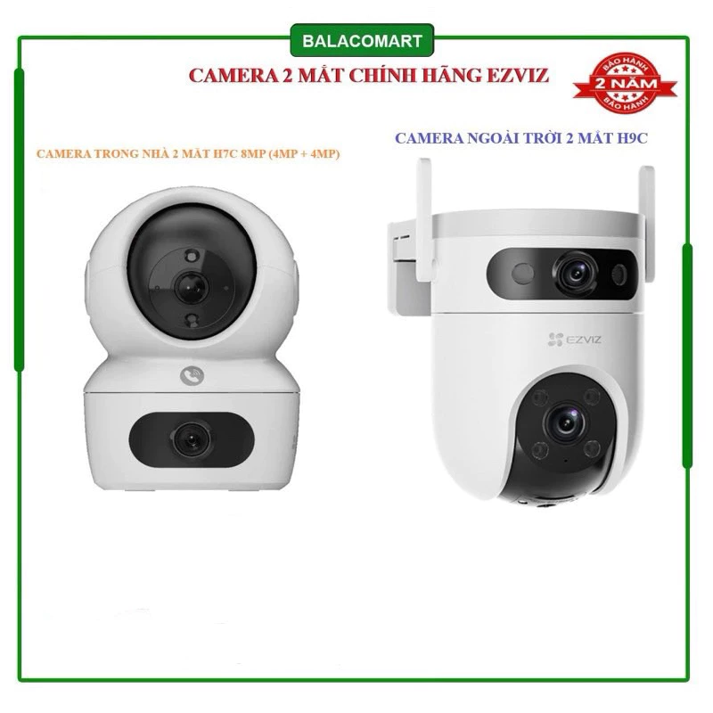 Camera 2 mắt Ezviz H7C H9C -  6MP 8MP 10MP hàng chính hãng bảo hành 2 năm
