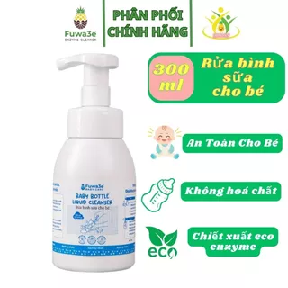 Nước Rửa Bình Sữa Hữu Cơ Cho Bé Fuwa3e 300ml, 100% Enzyme Dứa Và Hữu Cơ,Lành Tính An Toàn