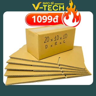 Hộp carton đóng hàng 20x10x10cm hộp giấy gói hàng nhỏ giá rẻ