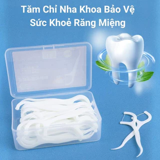 Set 3 hộp tăm chỉ nha khoa mỗi hộp 50 chiếc , tăm nha khoa xỉa răng chăm sóc răng miệng