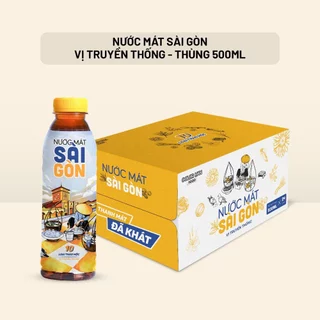 Thùng Nước mát Sài Gòn vị truyền thống (24 x 500ml)