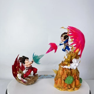 Mô hình Songoku và Vegeta ra chưởng ,mô hình Dragonball Goku ra chưởng 15cm -27cm bản mới Ongchumohinh -MH348