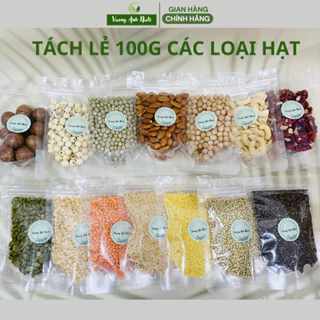 Hạt dinh dưỡng tách lẻ 100g, gói hạt 100g tách lẻ dùng làm nấu sữa, nấu thức ăn dặm cho bé