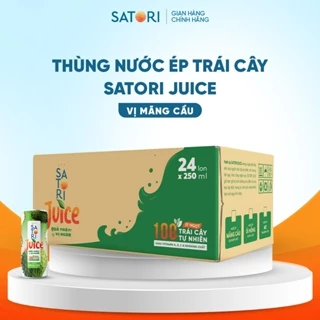 Thùng nước ép trái cây Satori Juice Vị mãng cầu 250ml (24 lon/thùng)