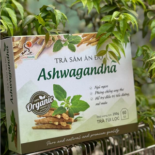 [250g/80 túi lọc] Trà nhân sâm Ấn độ Ashwagandha, giúp ngủ ngon, chữa tiểu đường, mỡ máu, phòng chống ung thư