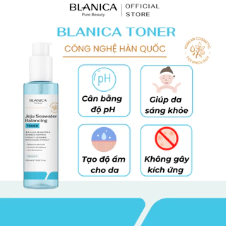 Nước hoa hồng chiết xuất từ nước biển sâu Jeju BLANICA Jeju Sea Water Balancing Toner cấp ẩm và dưỡng trắng da 150ml