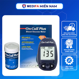 Máy Đo Đường Huyết On Call Plus Kèm Hộp 25 Que Thử & 25 Kim Lấy Máu