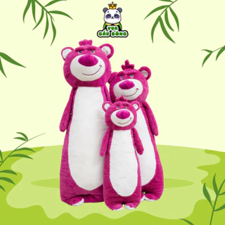 Gối ôm lotso dâu cao 70cm - 90cm - 1m1, gối ôm ngủ cho em bé và người lớn cao cấp Vua Gấu Bông