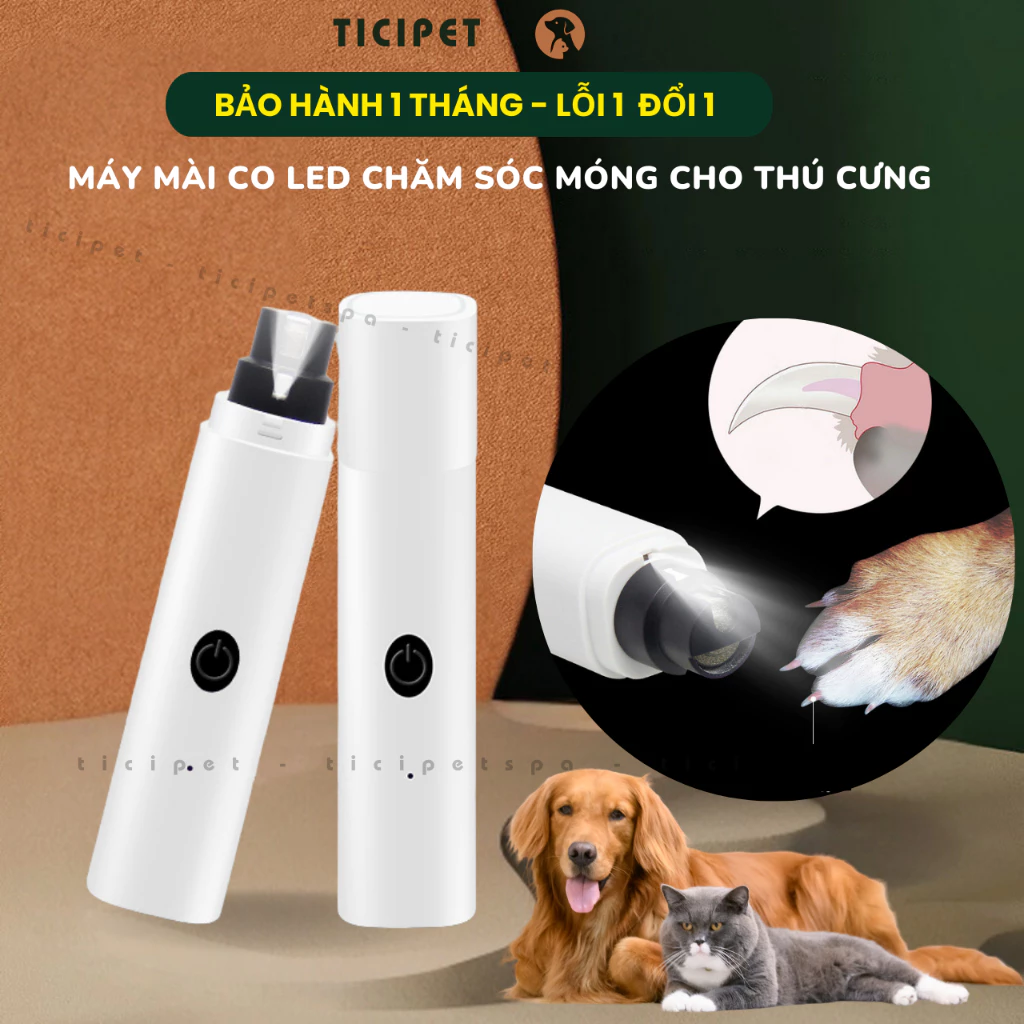 Máy Mài Thiết Kế Chuyên Dụng Chăm Sóc Móng Cho Thú Cưng Sạc Bằng USB Tiện Dụng Lulupet