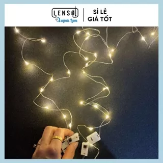 Dây đèn led trang trí fairylight đom đóm có sẵn pin dài 1m-2m-3m