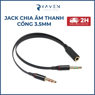 Jack Chuyển Đổi 1 cổng 3.5mm sang 2 Cổng 3.5mm cho PC