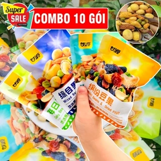 COMBO 10 Gói Hạt Mix Dinh Dưỡng 7 Loại Hạt Sấy Khô (Loại 1) - Hạt Sấy Khô Không Béo