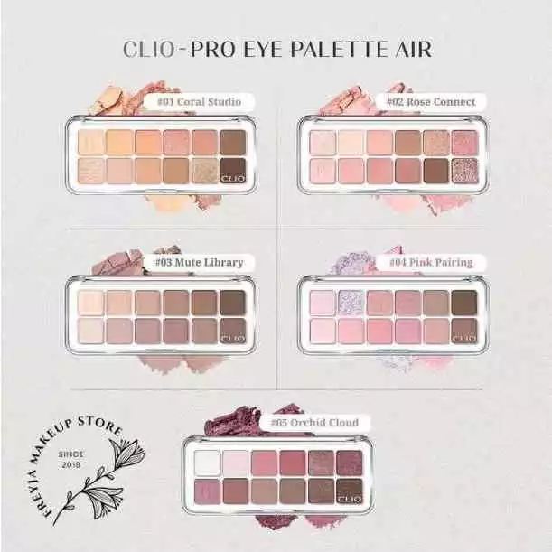 Bảng mắt Clio Pro Eye Air Palette 12 Ô Nhựa Cao Cấp, Phấn Mắt Mềm Mịn Lên Màu Chuẩn