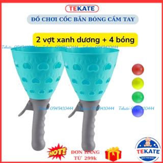 Cốc bắn bóng cầm tay cho trẻ em đồ chơi thể thao tương tác vận động -KHOAIBABY