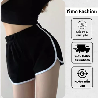 Quần đùi nữ ống rộng cotton mềm mặc ở nhà, tập gym, đi ngủ, quần short nữ trẻ trung năng động, thoáng mát mùa hè, QDN105