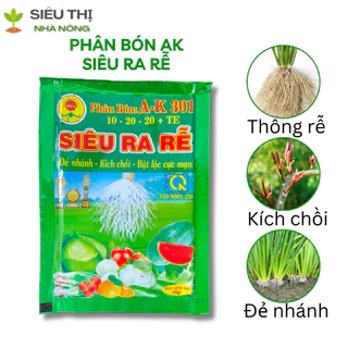 Phân Siêu Ra Rễ NPK 10-20-20 + TE đẻ nhánh, kích chồi, bật lộc cực mạnh (gói 20gr)