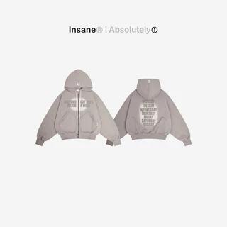 Áo Khoác Zip Unisex INSANE | Certified Hoodie Zip