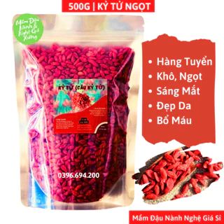 [Hàng Tuyển] 500gr Kỷ Tử Đỏ Ninh Hạ (Câu Kỉ Tử) Khô Ngọt Dùng Làm Trà Táo Đỏ Kỷ Tử, Nấu Chè Dưỡng Nhan, Hầm Canh