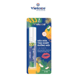 Dầu dừa Tinh Khiết Vietcoco dưỡng môi 2ml