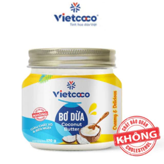 Bơ dừa Vietcoco - hũ thủy tinh 170g