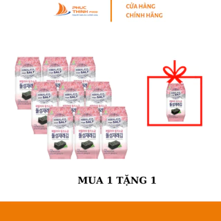 [MUA 1 LỐC TẶNG 1 GÓI CÙNG LOẠI] Combo Rong Biển Muối Hồng Himalaya Ăn Liền ( 3 gói * 4g/ 1 lốc)