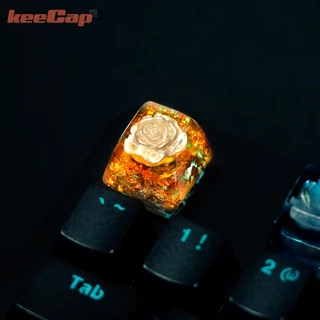 [KEECAP] Keycap Artisan Rose xuyên LED chất liệu resin 3D