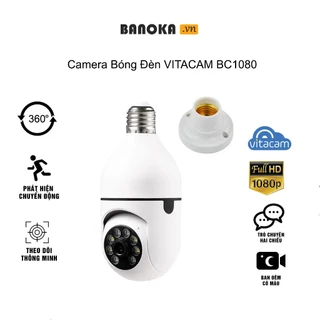 Camera wifi bóng đèn Vitacam BC1080 Full HD 1080P 2MP, có màu ban đêm, Xoay 360 độ