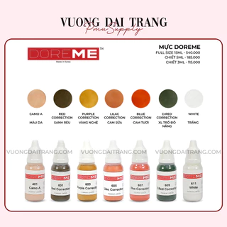 [CHÍNH HÃNG] Mực Doreme Chuẩn Hàn 100% minisize 5ml / Fullsize 15ml