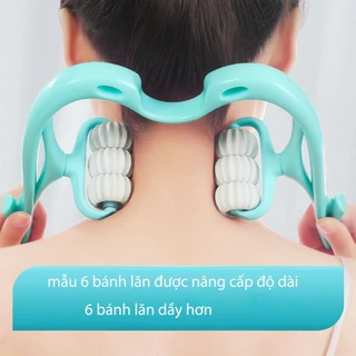 Dụng Cụ Massage Cổ Vai Gáy 6 Bi Cầm Tay Giúp Giảm Đau Tê Nhức Mỏi Hiệu Quả,Cây Massage Cột Sống Cổ Và Toàn Thân Cầm Tay