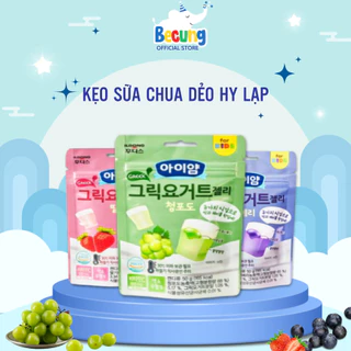 Kẹo Sữa Chua Dẻo Hy Lạp Ăn Dặm Ildong Hàn Quốc 3 vị dành cho bé từ 18M+ gói 50g