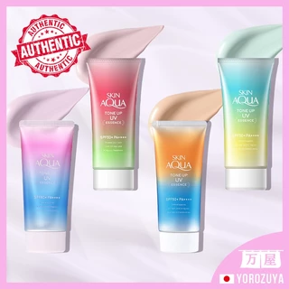 Rohto Skin Aqua Tone Up UV Essense Super Moisture Gel 80g SPF 50+ PA++++ Hoa oải hương / Hạnh phúc Aura / Latte Beige / Xanh bạc hà Sản xuất tại Nhật Bản & Trực tiếp từ Nhật Bản